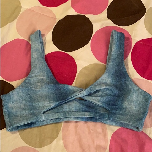 Blue denim bathing suit Poema Swim - Picture 8 of 8